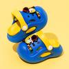 Children's Cartoon Astronaut Crocs: Non-slip EVA Closed-toe Shoes for Baby Boys.