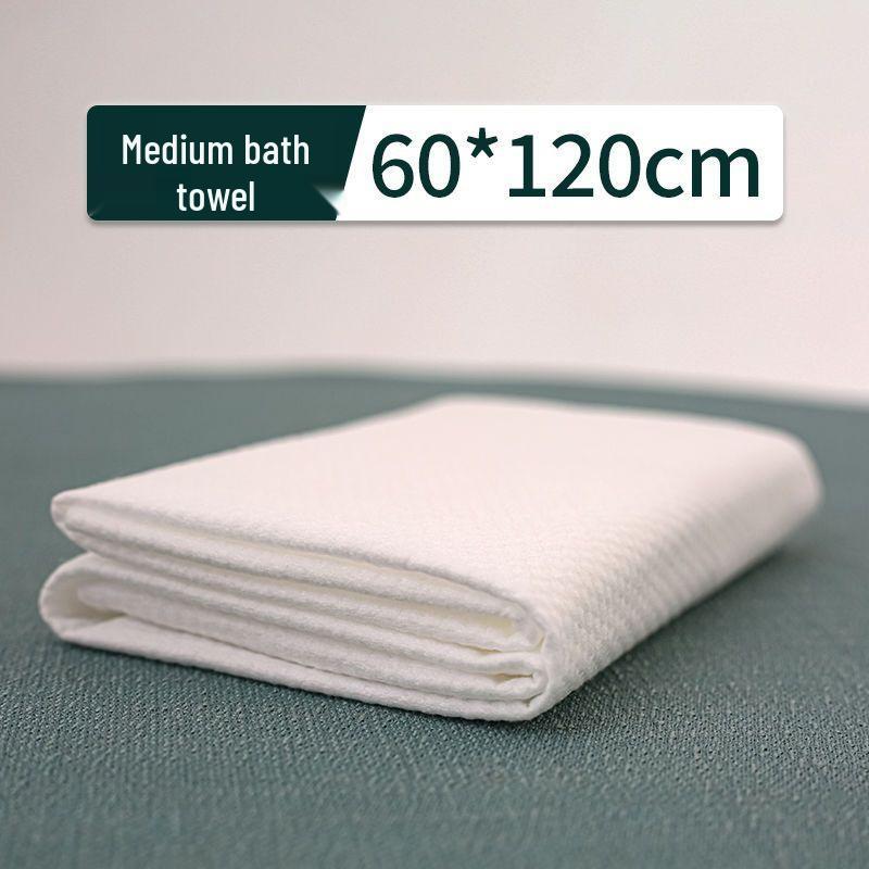 Extra Thick Disposable Adult Bath Towel - Super Absorbent, Individually Packed Cotton for Travel & Hotel Use