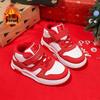 Boys' 2025 Red Velvet Warm Running Shoes for Kids - Chinese New Year Style
