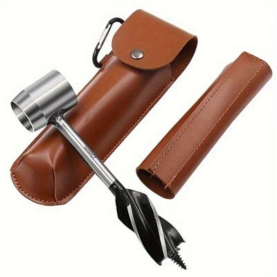 Kit di Sopravvivenza Compatto con Chiave per Coloni Bushcraft in Acciaio Inossidabile, Punte a Vite Scotch Eye e Gancio per Zaino - Ottimo per Campeggio, Escursionismo