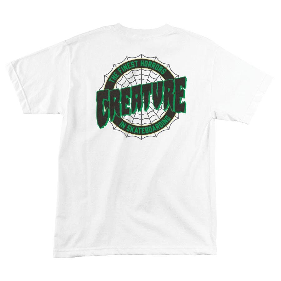 Creature FINEST WEB Skateboard T Shirt WHITE XXXL