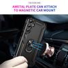 For Samsung Galaxy A16 5G/A16 4G Case PC+TPU Phone Cover with Rotary Ring Kickstand