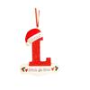 Wooden Eyecatching Customizable Letter Christmas Ornament For Festive Car Decor
