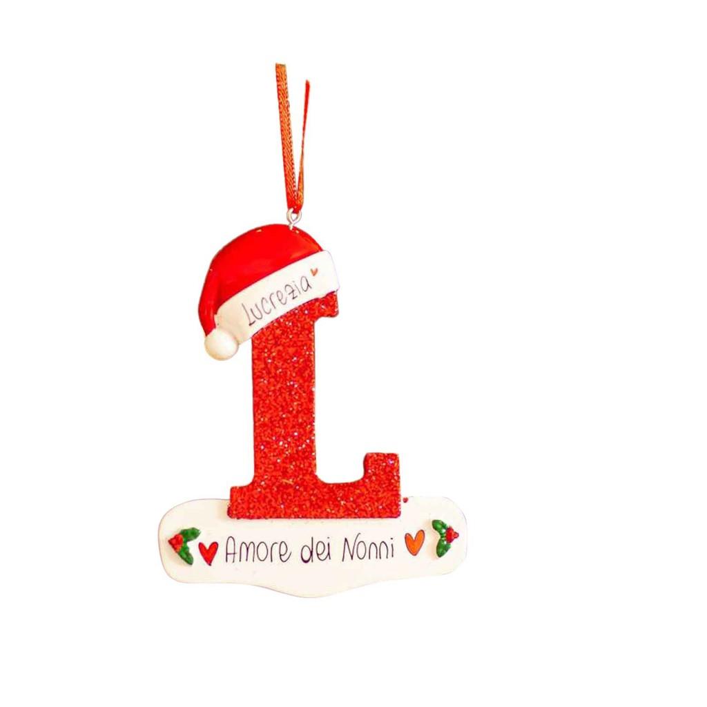 Wooden Eyecatching Customizable Letter Christmas Ornament For Festive Car Decor