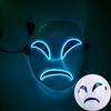 Maschere Facciali LED Sorridenti Luminose per Feste Rave Costume di Halloween Cosplay Maschere Luminose Horror Oggetti di Scena per Case Infestate