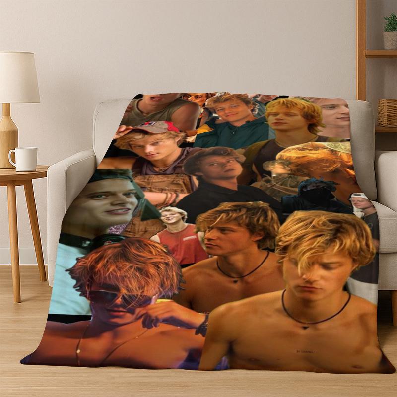 JJ Maybank Rudy Pankow Star Flannel Blanket Soft Warm Blanket Throw Blanket for Bedroom Living Room Bed Travel Picnic Gift Kid