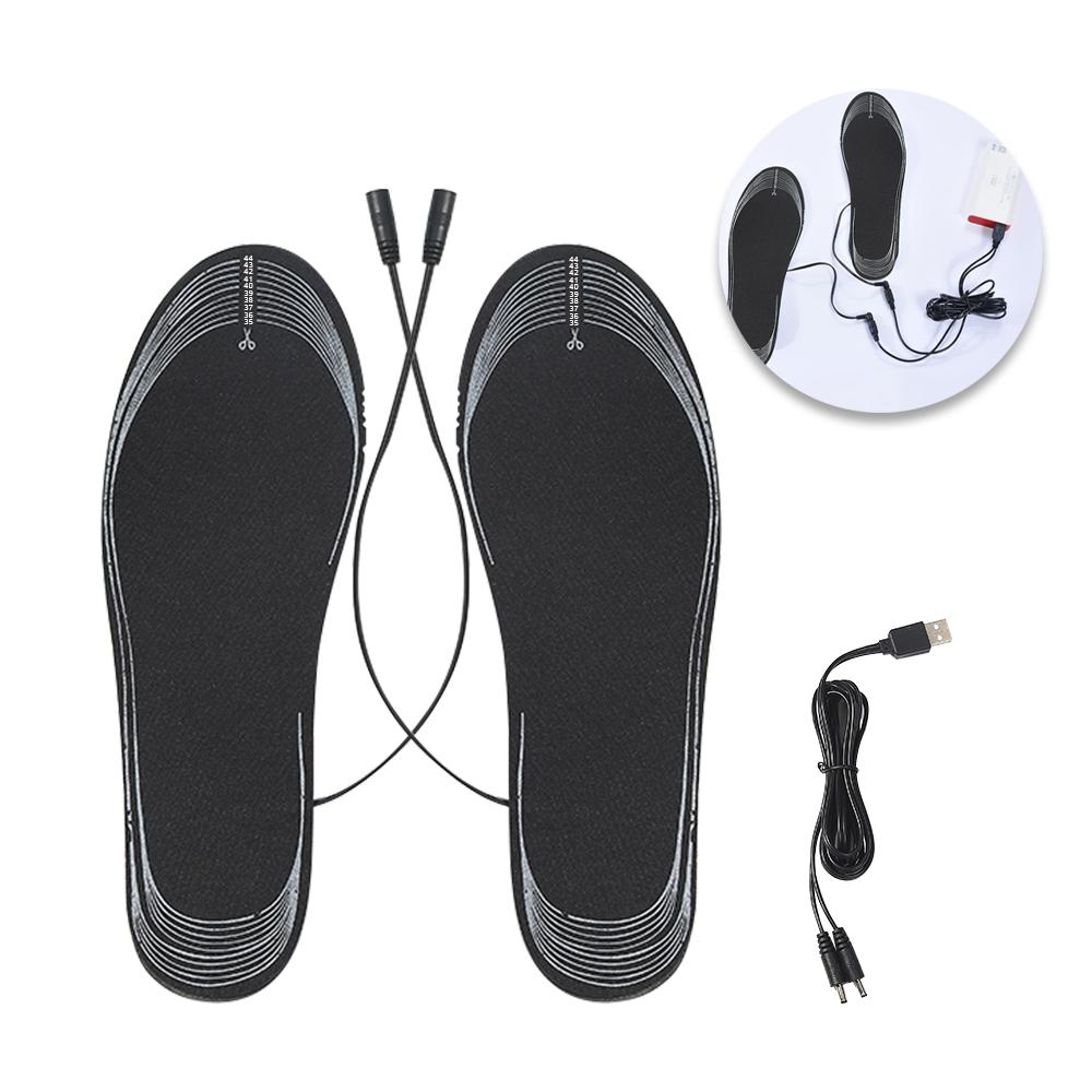 Vysoce kvalitní USB vyhřívané vložky do bot pro nohy Elektrická vyhřívací podložka na nohy Hřejivá ponožka Podložka Zima Venkovní sporty Vyhřívací vložky