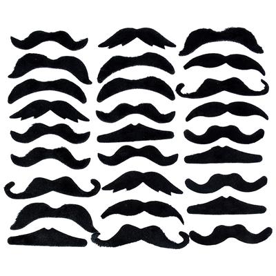 48pcs/set Funny Mustache Pirate Party Costume Cosplay Fake Beard Kids Adult Halloween Party Decoration Supplies Photobooth Props