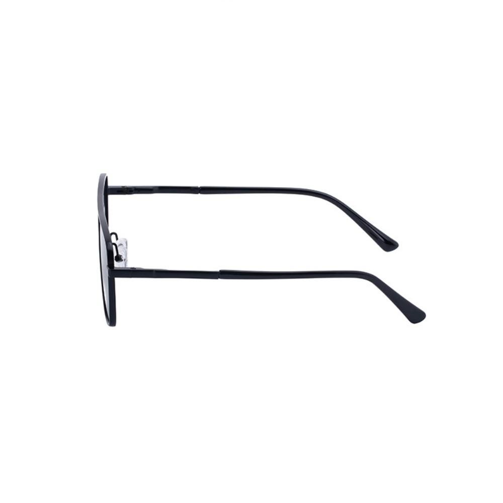 Punk Double Beam Sun Glasses Big Frame Men Eyewear Personalized Square Sunglasses  Unisex