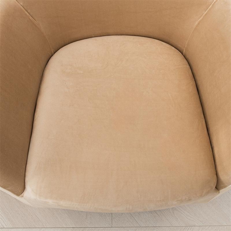 1PC Solid Velvet Armchair Covers Elastic Wingback Club Chair Slipcovers All-inclusive Single Sofa Covers for Home Banquet Hotel