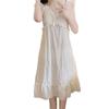 Sweet Princess Camisole Nightgown, Women's Summer Cloud Cotton Pajamas with Chest Pads
