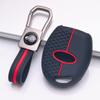 3 Button Silicone Key Fob Cover with Keychain for Ford Focus Fiesta Mondeo Fusion Escape, Fits Ford Focus Fiesta Mondeo Escape, Protective Accessory