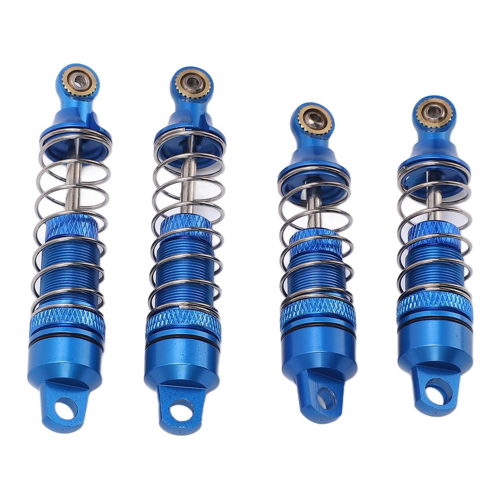 4pcs Shock Absorber Aluminum Alloy RC Spring Damper Set for Losi Mini T 2.0 2WD 1 18 TruckBlue