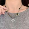 2023 Trend: Seven-Color Stone Heart Epoxy Necklace for Women - Sweet & Cool Clavicle Chain