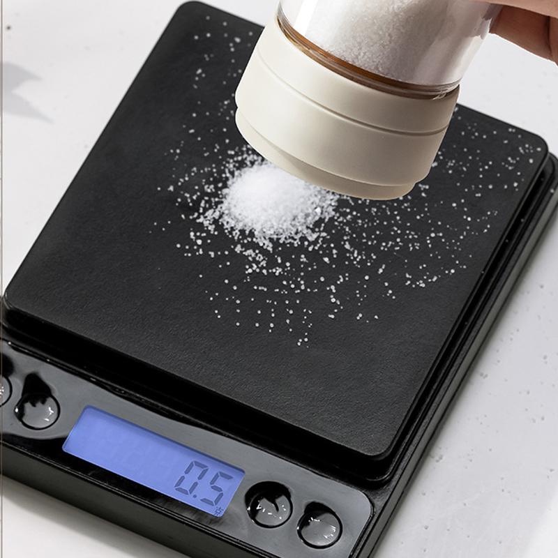 1 ks Skleněná nádobka na sůl Nádoba na koření Vzduchotěsná Odolná proti vlhkosti Kuchyňská slánka na grilování Rovnoměrné rozložení koření