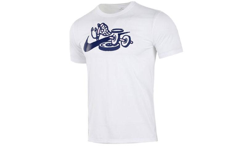 

Nike T Shirts Men s White Crew Neck Moderate Straight Fit CU8489-100 XXL