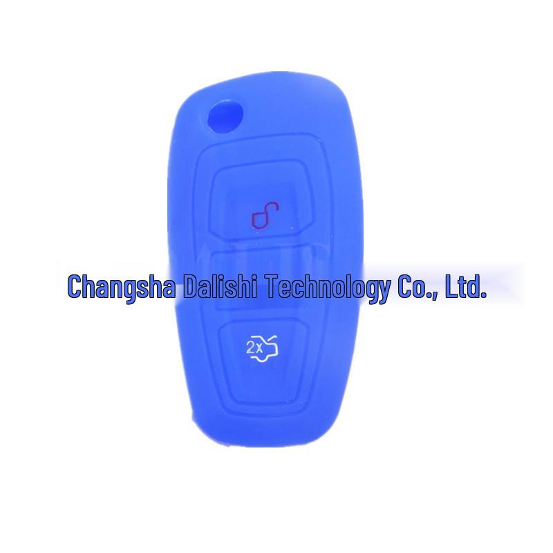 Silikon-Autoschlüsselhülle für Ford 3-Tasten-Fernbedienung - Mehrfarbig, Sturzsichere Schutzschale