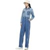 Lee Fashion Patchwork Straight Leg Jumpsuit Women Jumpsuits Medium-Blue LWB0013215PN005-A00218