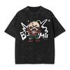 My Hero Academia Aizawa Shouta Anime Design Washed T Shirts Hip Hop Vintage T-Shirt Boku Tees Tops 100% Cotton Harajuku Unisex