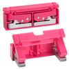 LIHIT LAB Compact Punch, 2-Hole, Red, P1040-3
