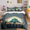 Christmas Tree Bedding Set with Lights Bedding Set (1 Duvet Cover, 2 Pillowcases, Duvet Not Included)