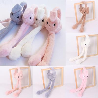 Mützen Bewegliches Kaninchen Ohrenschützer Ohrenschutz Ohrwärmer Winter Plüsch Ohrenschützer