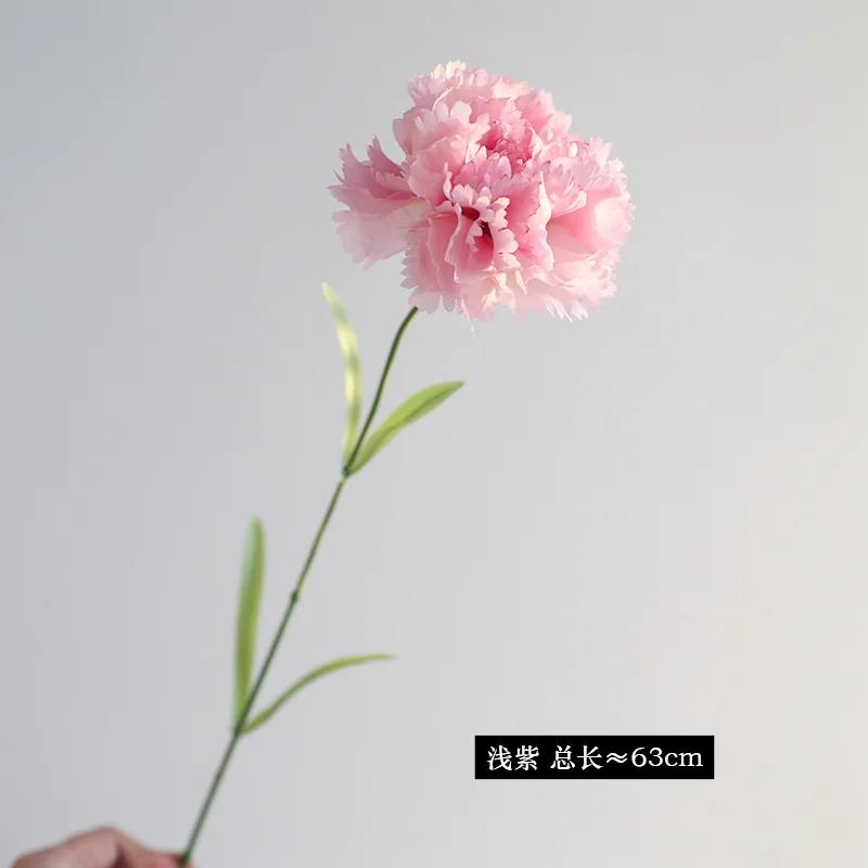 10 Stück Künstliche Seidenblume Nelke Muttertagsgeschenk Strauß Hochzeitsdekoration Kunstblumen Heimdekoration Esstisch Blumig