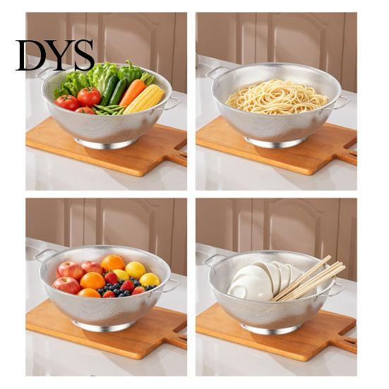 Gadget da Cucina Pratico per Scolare Cestello Scolapasta in Acciaio Inossidabile a Doppia Maniglia, Cestello a Maglia Fine Resistente, Scolapasta per Verdure, Setaccio per Lavare il Riso