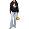 (WMNS) Gucci Logo Print Cotton Hoodie 'Black' Women's 717427-XJEV6-1082
