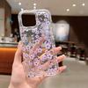Transparent purple flower branch apple 15 mobile phone case iphone14promax soft rubber 13/12/11 all-inclusive anti-drop x/xr
