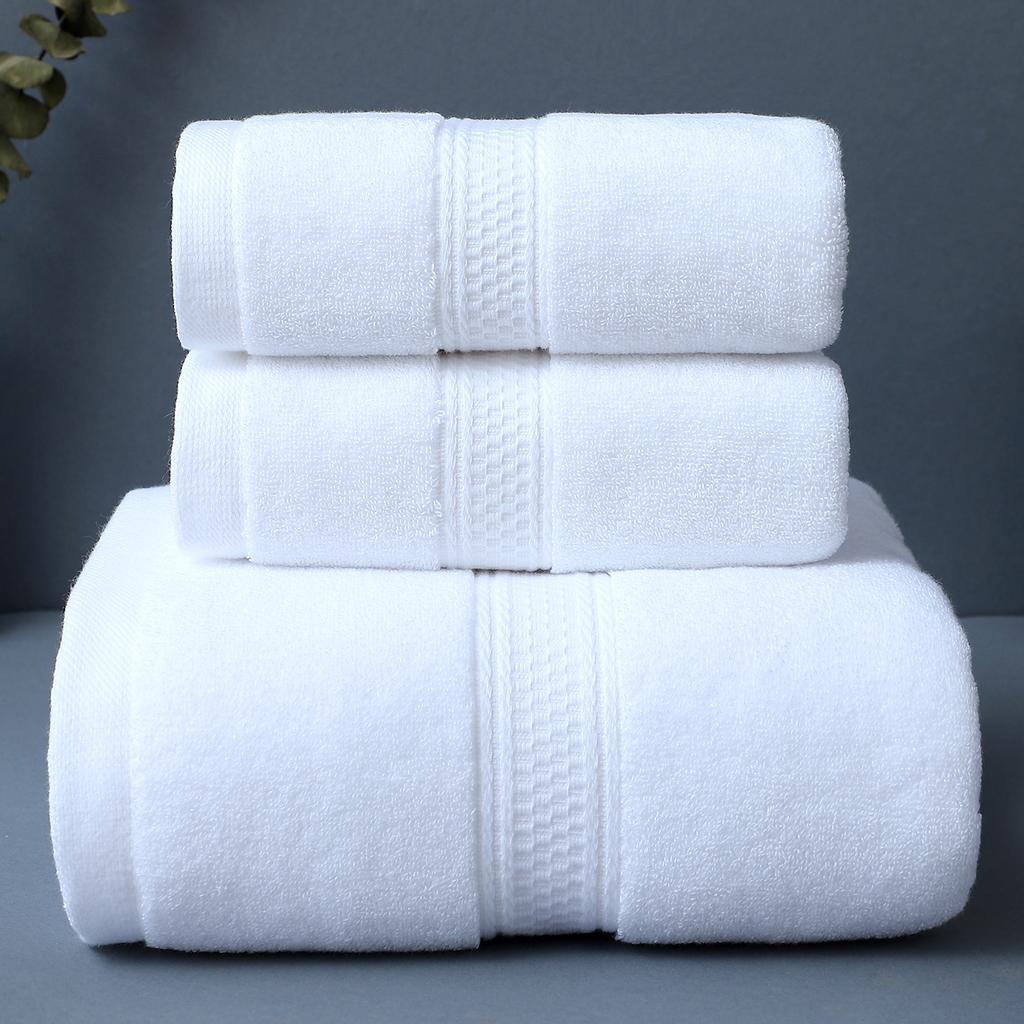 Bath Towels, Towels, Cotton Quick-drying Absorbent Beach Towels, Enlarged and Thickened Hotel Embroidery Logo Gifts