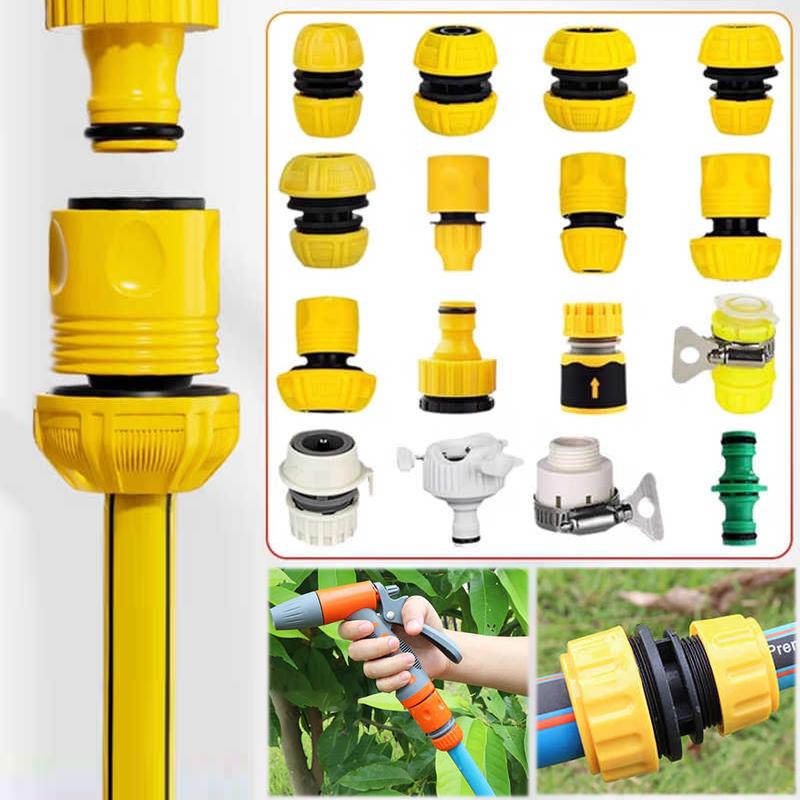 Garden Quick Hose Connector 1/2"3/4" Faucet Adapter Hose Coupling Joint Adapter Extender Set Hose Pipe Tube Irrigation Watering