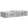 Wall Mounted Side Table Grey Sonoma 87.5 x 34.5 x 17 cm