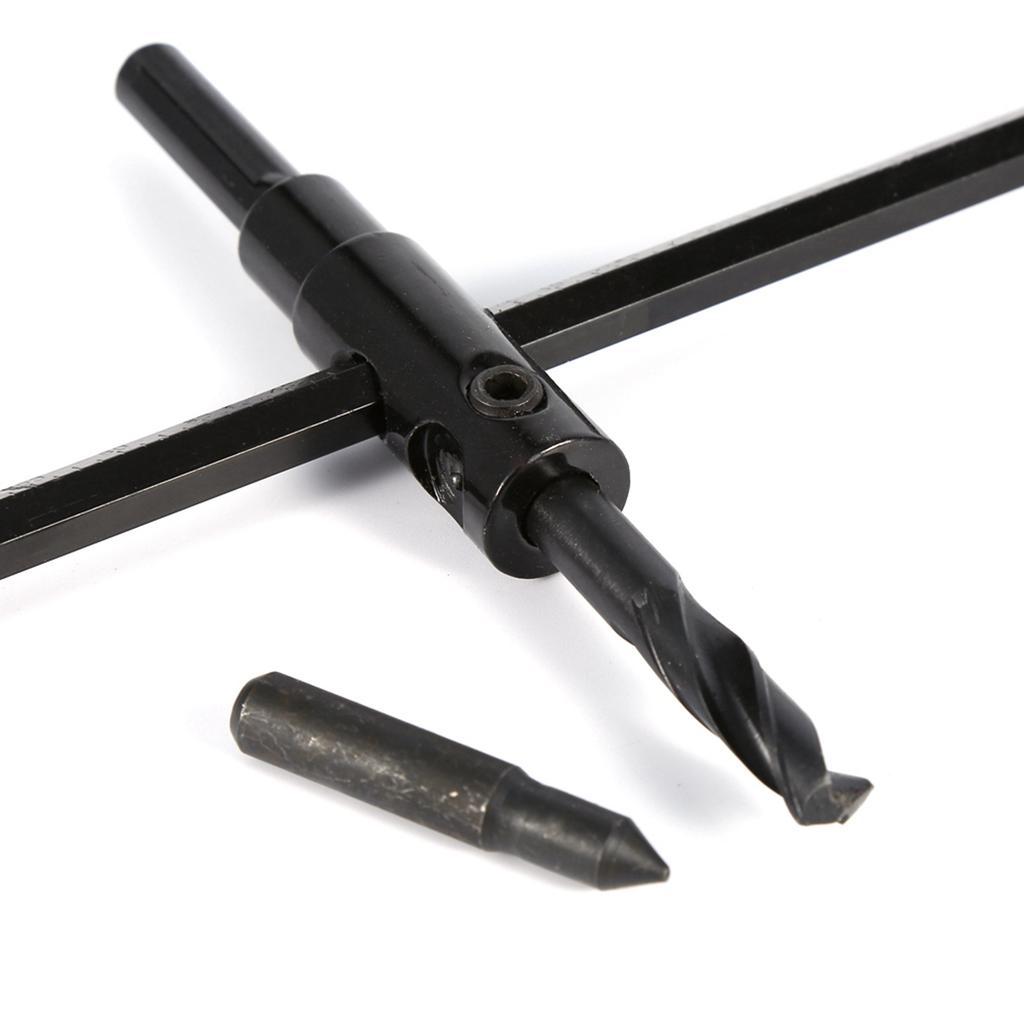 1Set Household Plane Design Adjustable 40 300mm Carpentry Cutter Circle Hole Wood Drilling