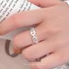 Cuiyan S925 Silver Korean Style Pig Nose Open Finger Ring for Women