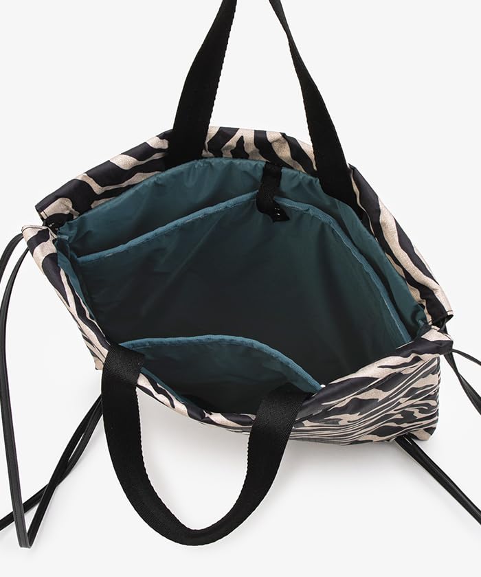 TH CITY KNAPSACK1085Uptown Raffia ZebraBlack
