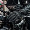 Skórzane Retro Rękawice Motocyklowe Na Całe Palce Ochrona Kostek Skóra Kozia Rękawice Motocyklowe Letnie Rękawice Jazdy Męskie Brązowe