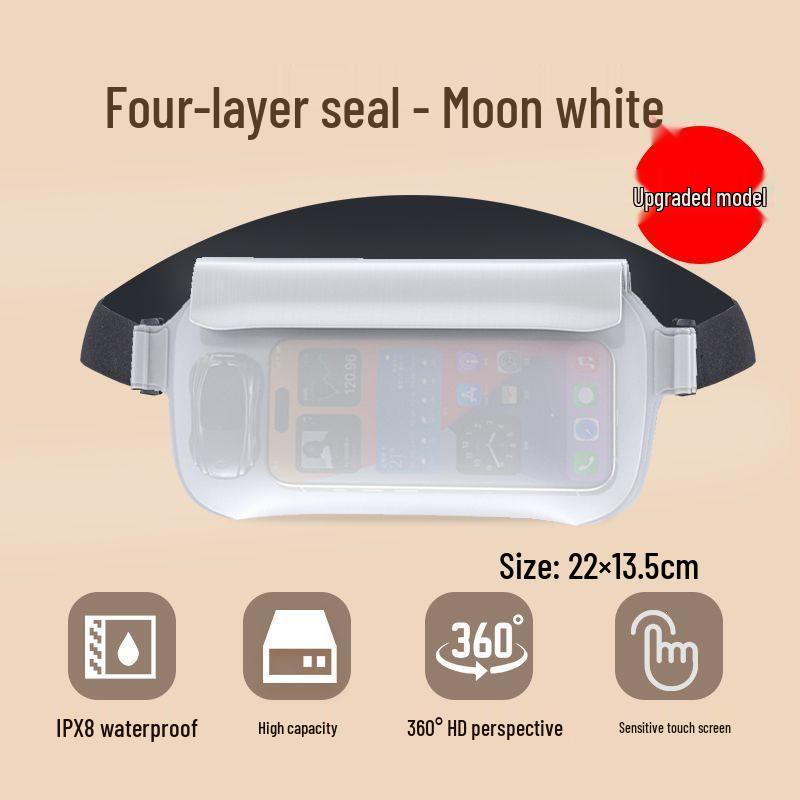 Waterproof Phone Waist Bag for Swimming, Snorkeling & Rafting - Large Capacity, Touchscreen Compatible, Perfect for Men & Women