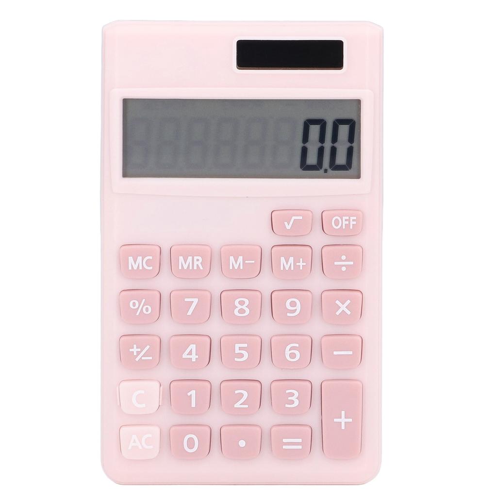 Calculators 8 Digit Solar Battery Dual Power Handheld Pocket Calculator with Large LCD Display Big Sensitive Button