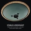 Meinl Sonic Energy Collection Octave Steel Tongue Drum OSTD4DGE F# Minor 16-inch Dark Green Engraved Floral Design