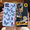 For Samsung A22 A22S 5G Case Cute Flower Butterfly Shockproof Silicone TPU Cover For Samsung Galaxy A22 A22S 5G Phone Case Funda