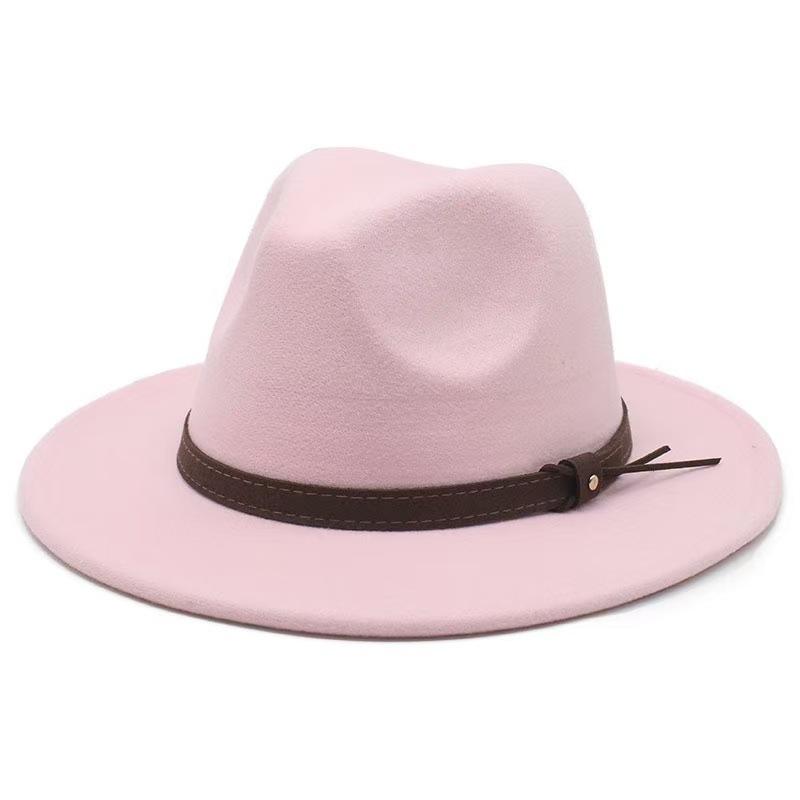 Popular European and American Cotton Retro Fedora Hat Men's and Women's British Style Jazz Hat Ethnic Top Hat