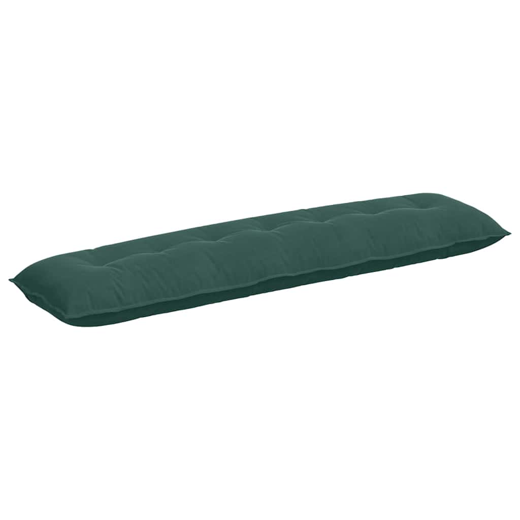 Back Cushion Dark Green 200 x 50 cm Cord Fabric