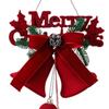 Flocked Hanging Ornament Plush Bell Pendant Bells Hanging Pendant for Christmas Window Storefront Home Decor