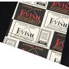 Evisu Ss22 Label Pattern Big M Print Mid Waist Sports Casual Shorts Men shorts Black 2ESHTM2ST330XXCT