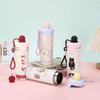 Double-layer Stainless Steel Float Thermos Cup Portable Rope Straw Cup Cute Animal Accompanying Cup