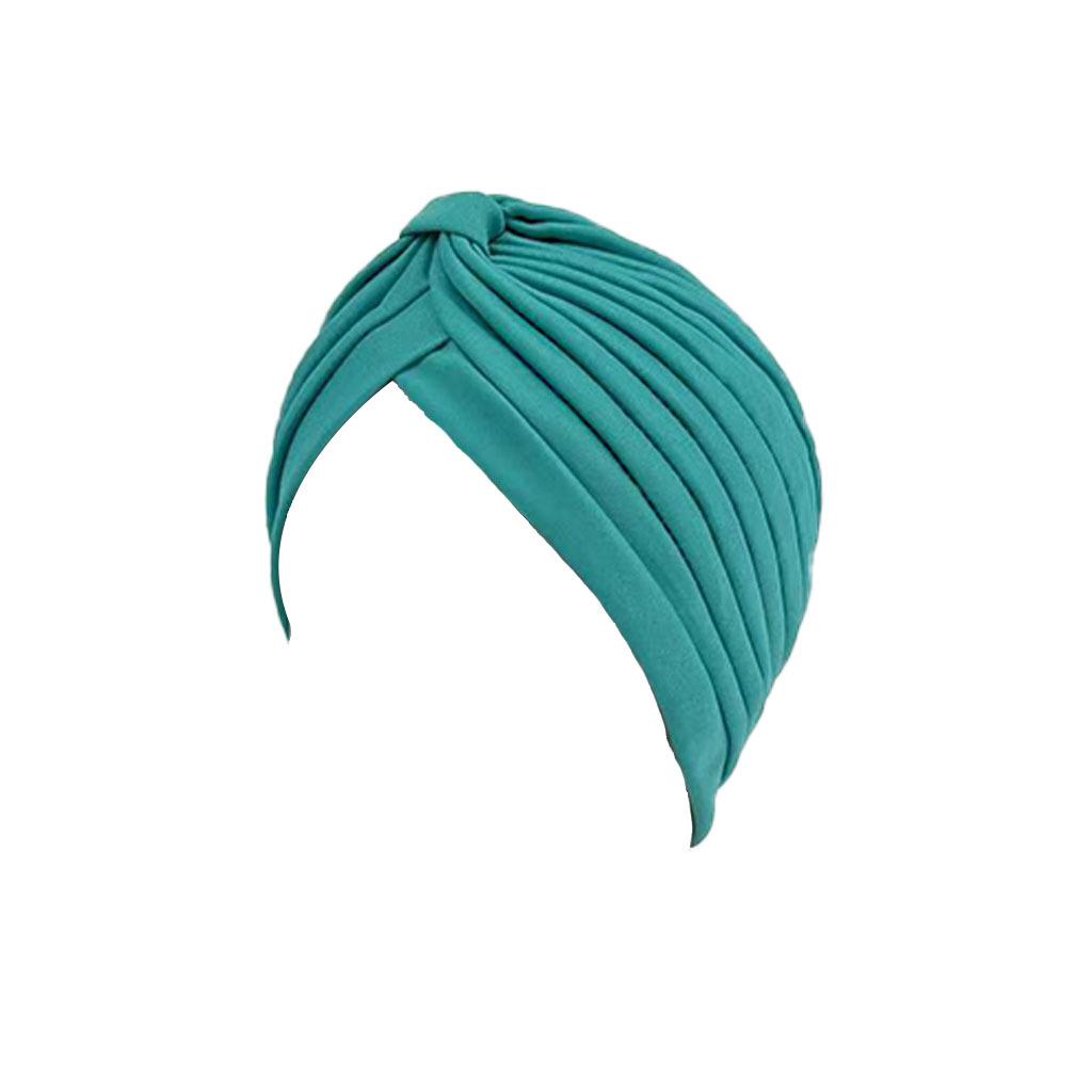 Versatile Solid Color Women's Baotou Hat with Striped Bottom