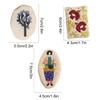 1/10 Peças Grampos de Cabelo Estilo Floresta Broche Acessórios DIY Série Menina Personagens Fofos Bordados para Bolsas Roupas