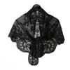 French Style Lace Triangle Scarf Vintage Wedding Headscarf All-match Crochet Head Scarf  Party