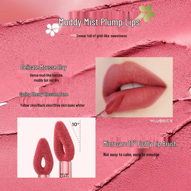 Colorkey Velvet Matte Lip Mud - Egg Series Lip Gloss for Women
